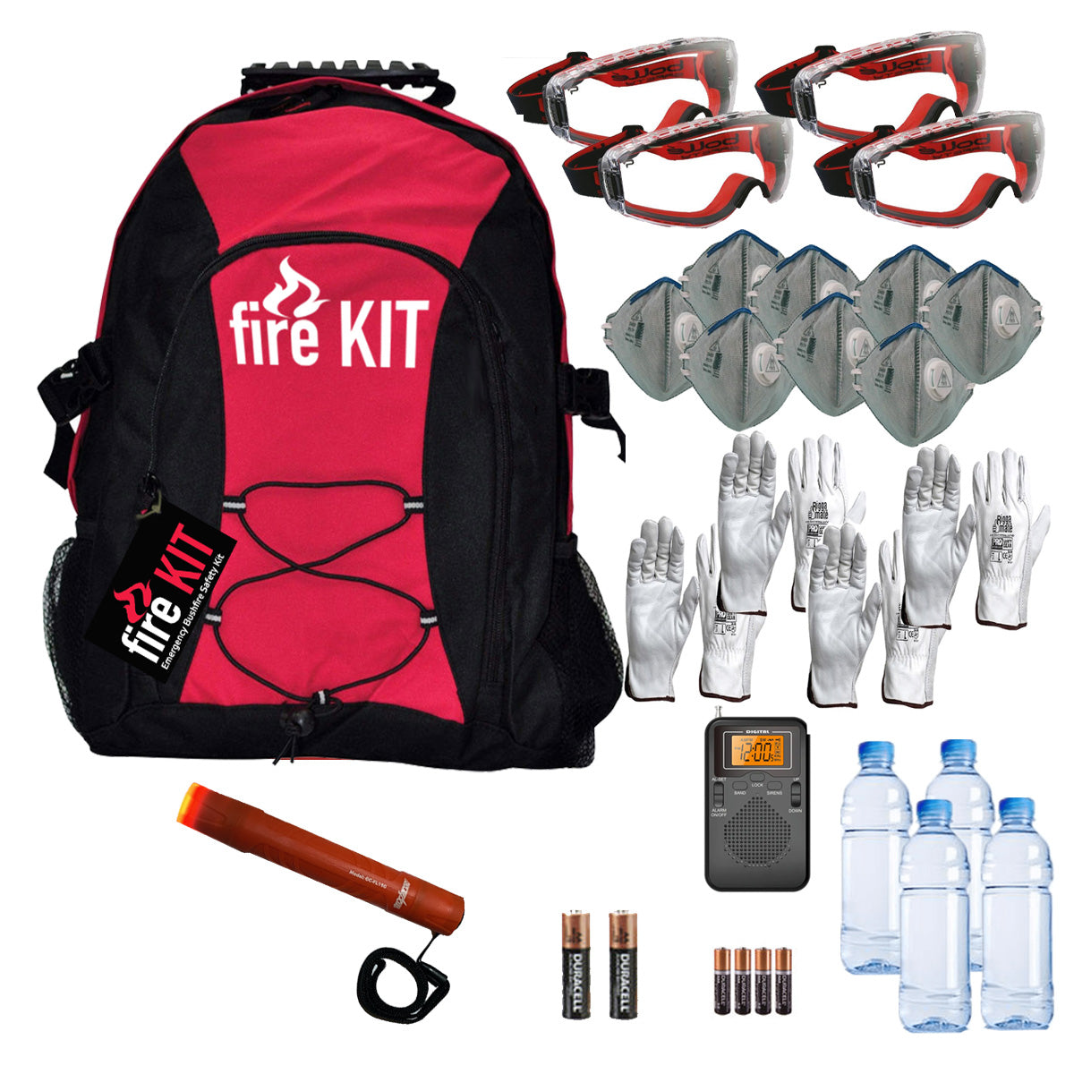 FK-04 Bushfire Emergency Safety Kit - 4 Person Family – fire KIT Australia